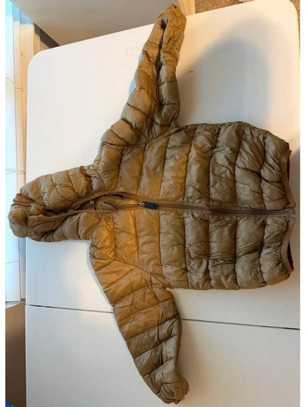 Cecorc Toddler Lightweight Puffer Jacket with Bear Ears, Size 2T